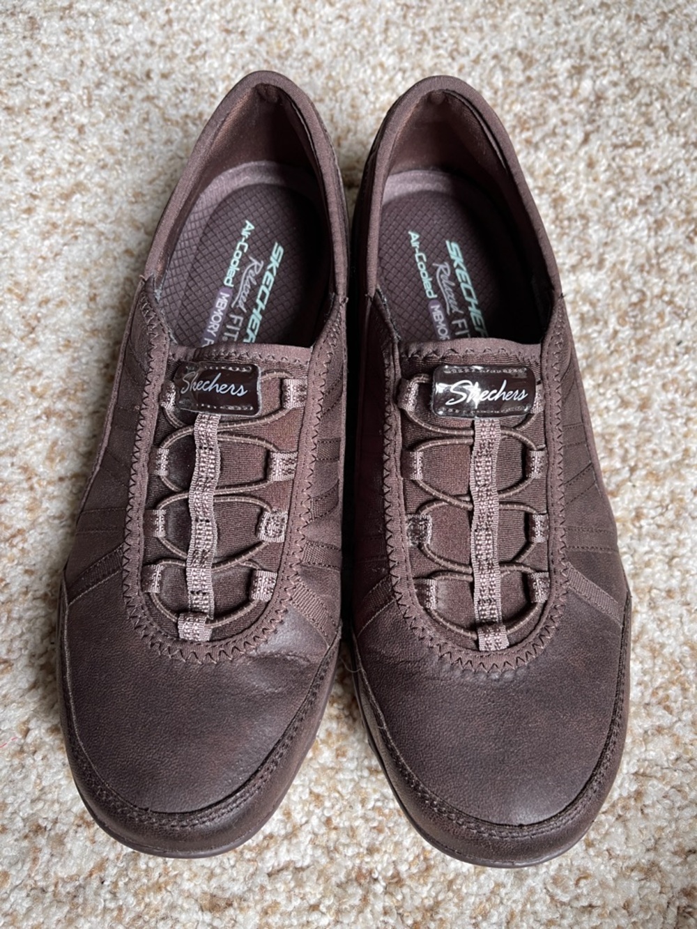 Skechers Chocolate Brown Slip-On Casual Shoes
